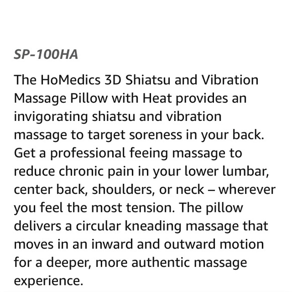 Homedics 3D shiatsu & massage pillow - Picture 8 of 8